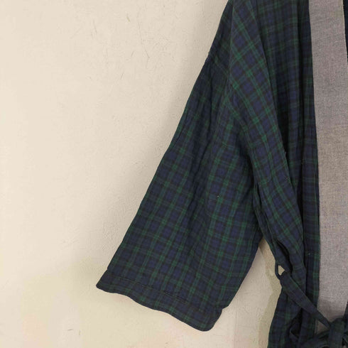 トミーヒルフィガー TOMMY HILFIGER ブラックウォッチ ガウンコート ウエストベルト付き メンズ ONE SIZE