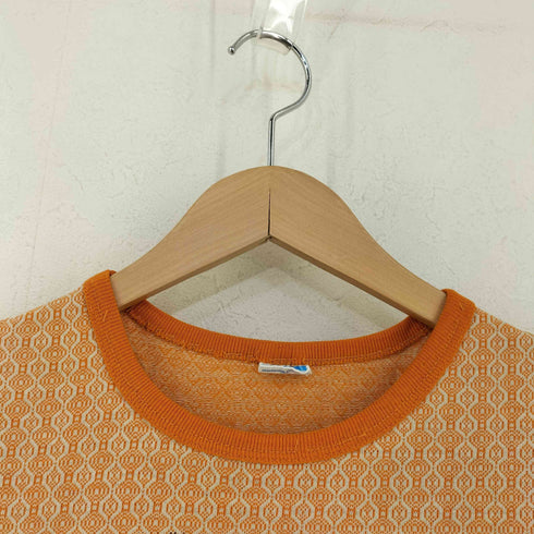 チャンピオン Champion 総柄 バータグ クルーネックTシャツ メンズ