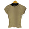 ザラ ZARA WASHED EFFECT RIBBED T-SHIRT レディース US M