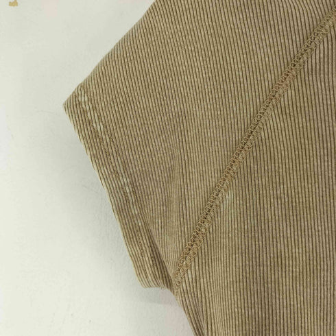 ザラ ZARA WASHED EFFECT RIBBED T-SHIRT レディース US M