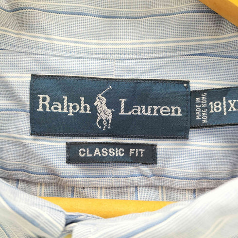 ラルフローレン RALPH LAUREN CLASSIC FIT ストライプボタンダウンシャツ ポニー無 メンズ JPN:XXL