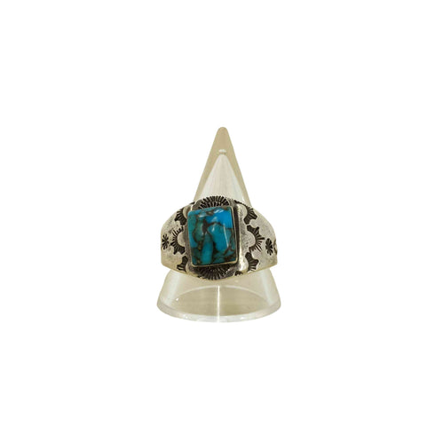 インディアンジュエリー INDIAN JEWELRY 925刻印 ターコイズリング メンズ 24号