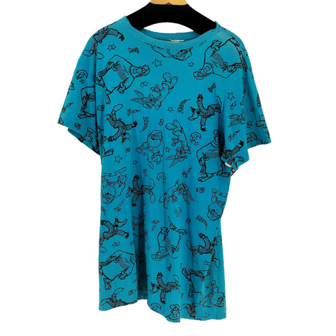 オールオーバープリント オーバーサイズTシャツ キャラクター メンズ