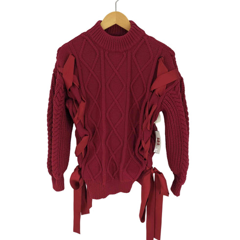メリージェニー merry jenny 22AW ribbon ribbon knit PO リボン リボン ニット セーター レディース FREE