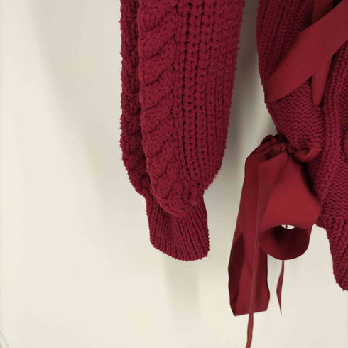 メリージェニー merry jenny 22AW ribbon ribbon knit PO リボン リボン ニット セーター レディース FREE