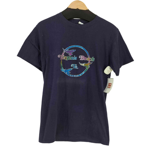 CHED MADE IN USA 両面プリント ナンバリングTシャツ Virginia Beach Va. レディース import:L