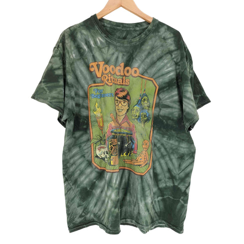 Voodoo Rituals タイダイ柄クルーネックTシャツ メンズ