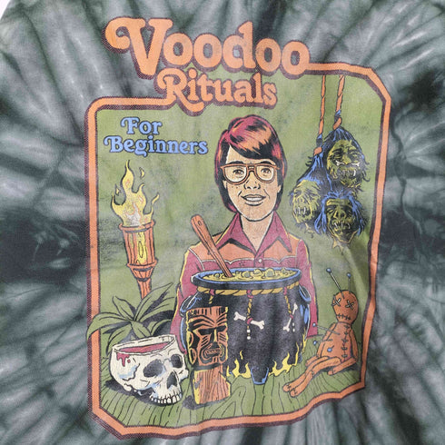 Voodoo Rituals タイダイ柄クルーネックTシャツ メンズ