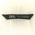 ザラ ZARA クレープ素材 ターンアップスリーブシャツ レディース import:M