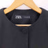 ザラ ZARA SHORT BEADED BLAZER チェーン ノーカラージャケット レディース import:L