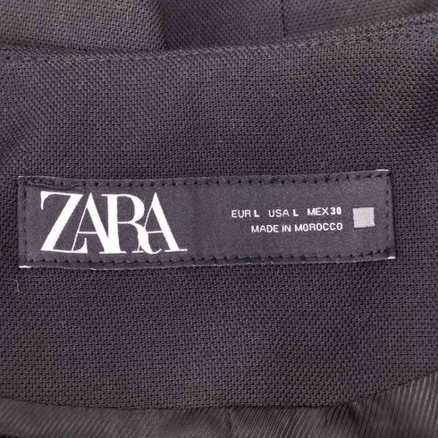 ザラ ZARA SHORT BEADED BLAZER チェーン ノーカラージャケット レディース import:L