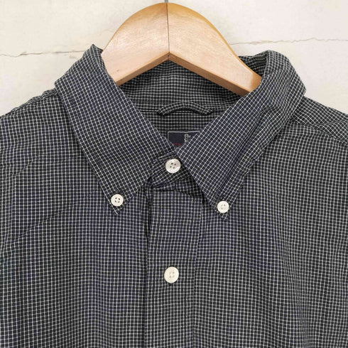 チャップスラルフローレン CHAPS RALPH LAUREN ロゴ刺繍チェック柄オックスフォードシャツ メンズ JPN:L