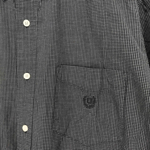 チャップスラルフローレン CHAPS RALPH LAUREN ロゴ刺繍チェック柄オックスフォードシャツ メンズ JPN:L