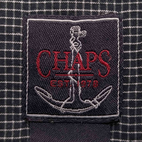 チャップスラルフローレン CHAPS RALPH LAUREN ロゴ刺繍チェック柄オックスフォードシャツ メンズ JPN:L