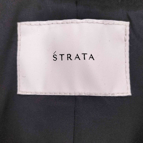 エストラータ STRATA 23AW ネップツイードジャケットコート レディース FREE