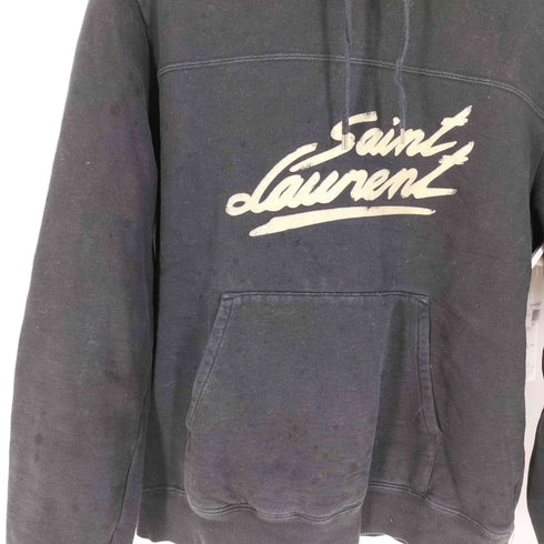 サンローランパリ SAINT LAURENT PARIS 50s SIGNATURE HOODIE シグネチャー フーディー プルオーバーパーカー メンズ import:L