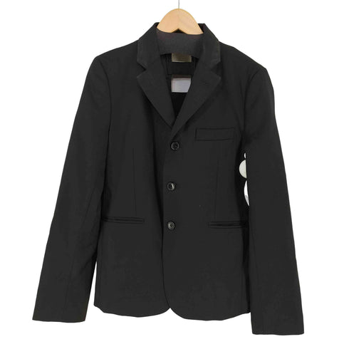 ブラックコムデギャルソン BLACK COMME des GARCONS 13SS 3B バック変形デザイン ウールテーラードジャケット メンズ JPN:S