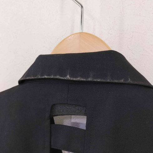 ブラックコムデギャルソン BLACK COMME des GARCONS 13SS 3B バック変形デザイン ウールテーラードジャケット メンズ JPN:S