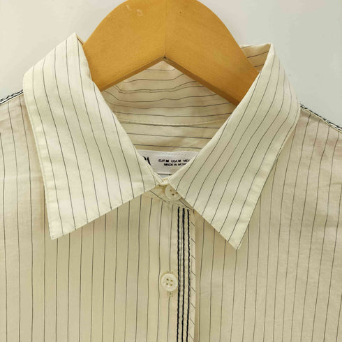 ザラ ZARA ステッチデザインストライプシャツ レディース import:M