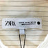 ザラ ZARA ステッチデザインストライプシャツ レディース import:M