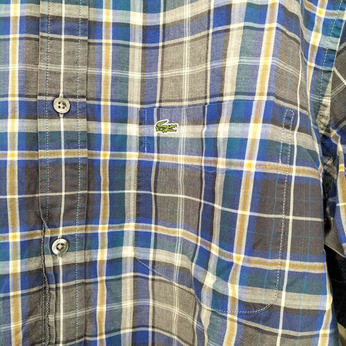 ラコステ LACOSTE REGULAR FIT チェックシャツ メンズ JPN:42