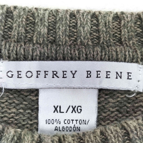 ジェフリービーン GEOFFREY BEENE フロントデザインクルーネックニット メンズ JPN:XL