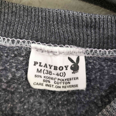 プレイボーイ PLAYBOY USA製 ワンポイントロゴ ラグランスウェット レディース JPN:M