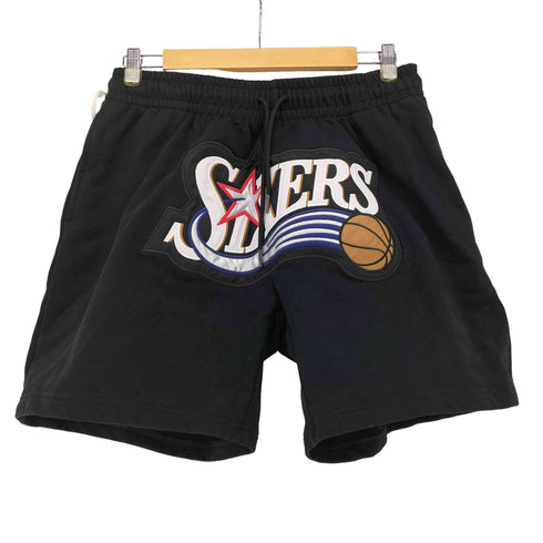 MITCHEHLL&NESS BIG LOGO SHORT チームロゴ刺繍 ショーツ メンズ JPN:L