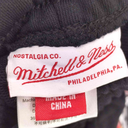 MITCHEHLL&NESS BIG LOGO SHORT チームロゴ刺繍 ショーツ メンズ JPN:L
