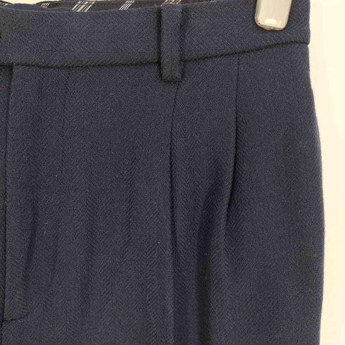 ユニクロイネスドラフレサンジュ UNIQLO INES DE LA FRESSANGE ツイードタックワイドパンツ レディース ウエスト:70cm