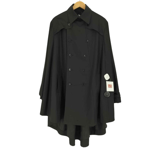 グラウンドワイヨウジヤマモト Ground Y Yohji Yamamoto WOOL POLYESTER GABARDINE JUMBO CAPE CLOAK ウール ポリ ギャバジン ジャンボ ケープ クローク マント メンズ JPN:3
