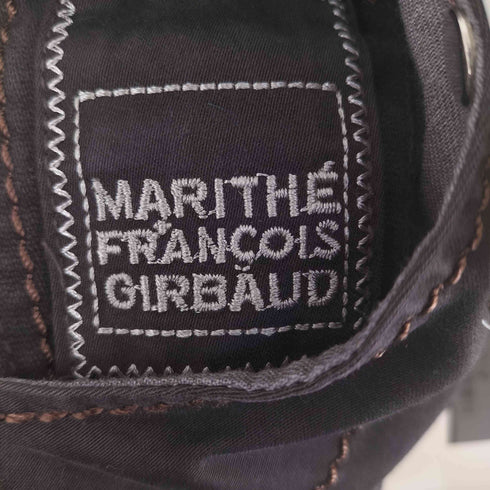 マリテフランソワジルボー MARITHE FRANCOIS GIRBAUD 00s ブラウンステッチ デザインフリルスカート Y2K レディース JPN:S