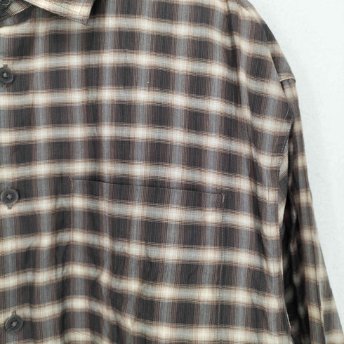 ザラ ZARA オンブレチェックシャツ メンズ JPN:S