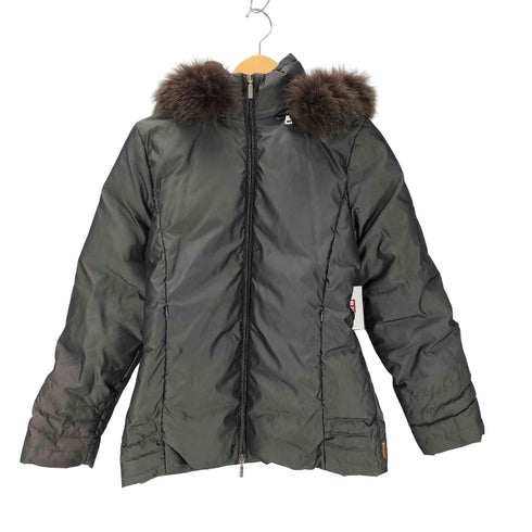 モンクレール MONCLER フードファー ジップアップ ダウンジャケット レディース 1