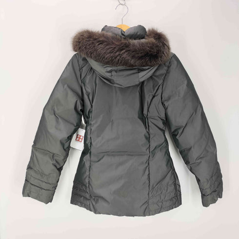 モンクレール MONCLER フードファー ジップアップ ダウンジャケット レディース 1
