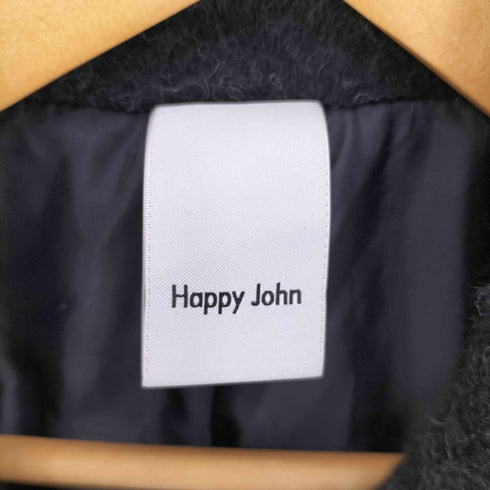 Happy John ウールブレンドシャギーコクーンPコート レディース FREE