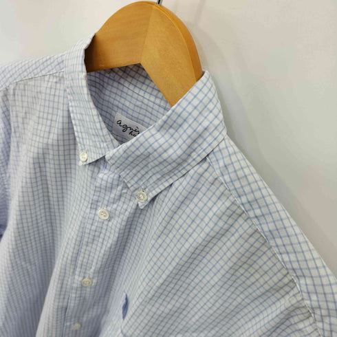 アニエスベーオム Agnes b.homme チェックボタンダウンシャツ メンズ