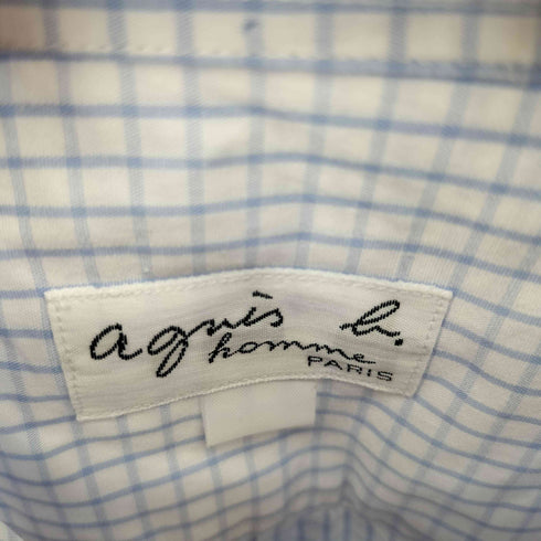 アニエスベーオム Agnes b.homme チェックボタンダウンシャツ メンズ