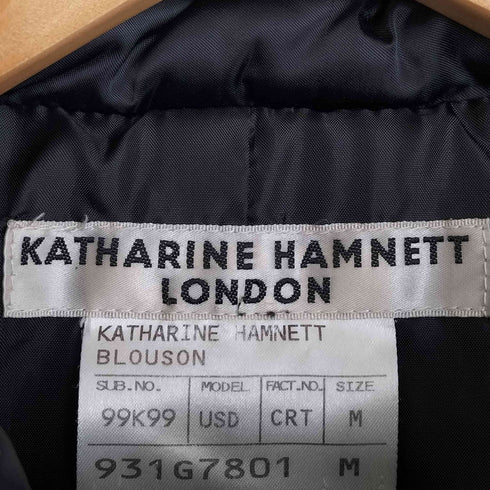 キャサリンハムネットロンドン KATHARINE HAMNETT LONDON スタンドカラー ダブルジップ ダウンジャケット レディース import:M