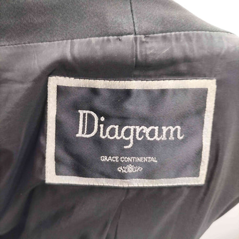 ダイアグラムグレースコンチネンタル Diagram GRACE CONTINENTAL ショールカラーダブルコート レディース JPN:36
