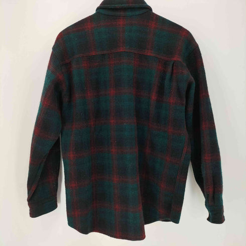 ウールリッチ WOOLRICH 90S MADE IN USA ウールシャドーチェックシャツ メンズ import:L