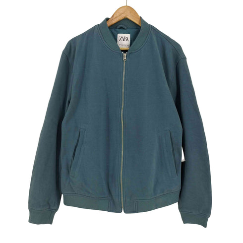 ザラ ZARA ジップアップコットンブルゾン メンズ import:XL