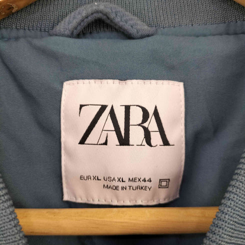 ザラ ZARA ジップアップコットンブルゾン メンズ import:XL