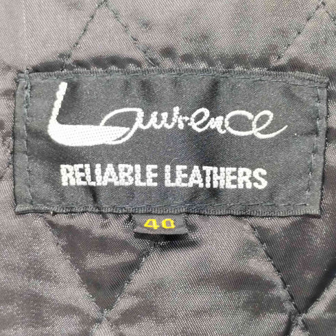 Laurence リアルレザー 裏地 キルティング ラムレザー ジャケット メンズ