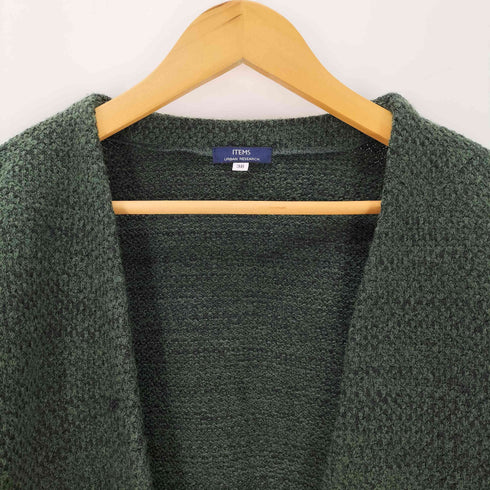 アイテムズ アーバンリサーチ ITEMS URBAN RESEARCH ノーカラーニットカーディガン レディース JPN:38