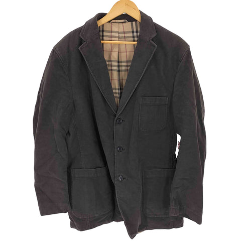 バーバリーロンドン BURBERRY LONDON モールスキンテーラードジャケット 裏地ノバチェック メンズ 54