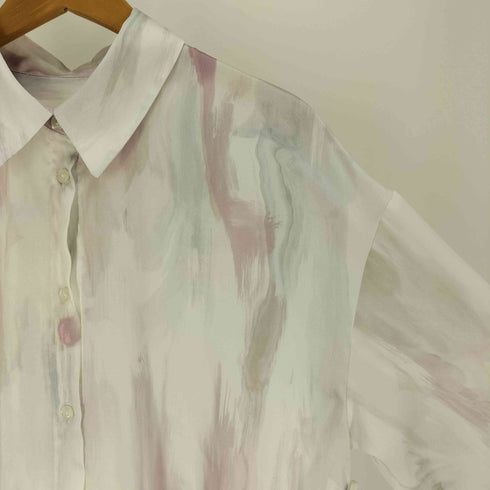 センスオブプレイス SENSE OF PLACE 24SS サテンルーズシャツ レディース ONE SIZE