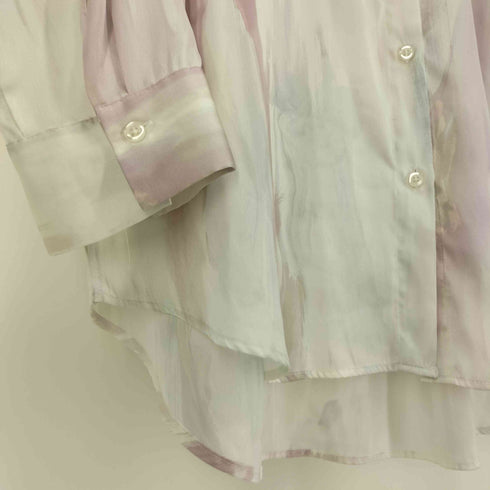 センスオブプレイス SENSE OF PLACE 24SS サテンルーズシャツ レディース ONE SIZE