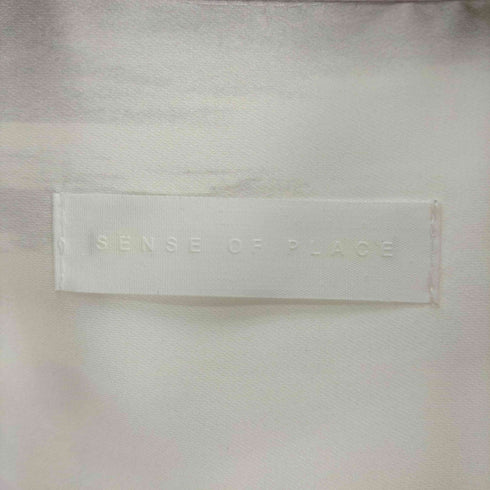 センスオブプレイス SENSE OF PLACE 24SS サテンルーズシャツ レディース ONE SIZE