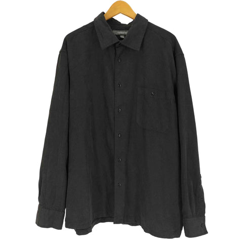 クラフトアンドバロー Croft&Barrow エンボス ポリ L/S シャツ オーバーサイズ メンズ import:XL